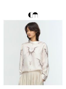 Collar Silk Printed Shirt