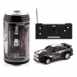 Mini Can Mini Cans RC Car Battery Operated Plastic Remote Control Racing Vehicle with Roadblocks Micro Racing Car for Kids Boys