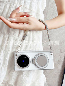 เคสโทรศัพท์มือถือแบบสะพายข้างแบบสะพายไหล่สำหรับ Vivo XFold5 รุ่น XFold3 pro แบบพับได้พร้อมกระจกสำหรับผู้หญิง