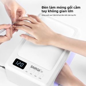 Đèn Làm Móng UV LED 72W Chuyên Nghiệp 2 Trong 1 Đèn Chiếu Móng Lớn Máy Sấy Với Tay Vịn Dùng Cho Tiệm Nail Làm Bằng Nhựa ABS Điện
