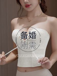 Belly and Waist Shaping Corset for Wedding Photos White Chest Plate Waist Seal Body Shaping Bridal Dress Tight Waist Thin