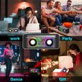 Speaker Bluetooth TERBARU Subwoofer cyberpunk Transparan  Audio portable Nirkabel RGB 7 Color Light V8 Speaker Bluetooth TWS Series. 