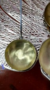 Cetakan Bakwan Kuningan Anti Lengket Bulat 7 cm