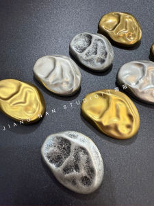 Retro Faded Metal Button Sweater Cardigan Coat Fur Vest Suit Jacket Decorative Button New Arrival Home Fabric Sewing DIY