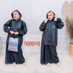 JAS HUJAN RAINCOAT MANTEL SETELAN ROK WANITA ANTI REMBES TERBAIK BY MASELA