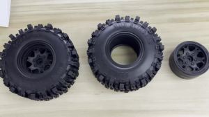 Lốp Cao Su RC RED SPIDER 4 Chiếc 130mm Mud Slingers Kèm Bánh Xe Nhựa Dành Cho Xe RC Crawler 1/10 TRX4 SCX10 Wraith Địa Hình