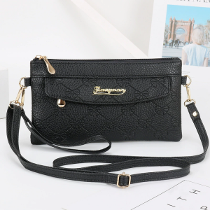 Lightweight Casual Soft Leather Shoulder Bag for Women Summer 2025 New Style Crossbody Phone Pouch Korean Style Pure Color