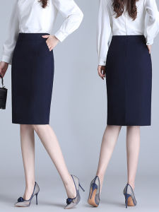 Plus Size Business Skirt Mid-length