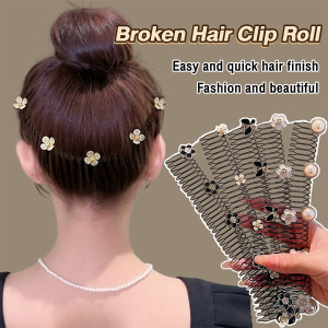 Seeko Invisible Broken Hair Clip Roll Curved Inserted Comb Women Broken Hair Sorting Hairpins