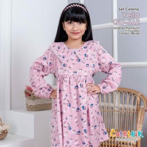 Baju anak Setelan celana Yolla GD-562 by Cutetrik usia 8 hingga 13 tahun