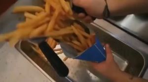 Double Handles Stainless Steel French Fries Shovel French Fries Scooper Single Handles
