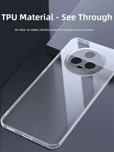 BANDIXING | Full-coverage Drop Protection Clear Phone Case For Honor Magic 5/Pro Silicone
