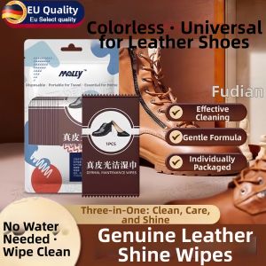 FEIZHUXIANSEN | Leather Care Wipes For Shoes Single Use Colorless