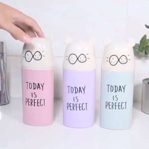 Travel Outdoor Cup Portable Cartoon Bear Toothbrush Toothpaste Storage Boxes Bathroom Organizer