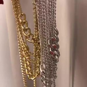Dây Chuyền Choker Kiểu Punk Nữ Thiết Kế Nhiều Lớp Dày Kiểu Dây Xích Cuba Thời Trang Hippie Hiện Đại Dành Cho Club Đêm