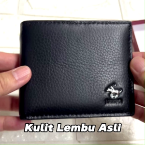 Original LEEFO Cow Hide Genuine Leather Luxury Foldable Men Coin Wallet & Free With Box