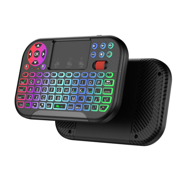 Wireless Bluetooth Dual Mode Mini Keyboard with Touchpad and Scroll ...