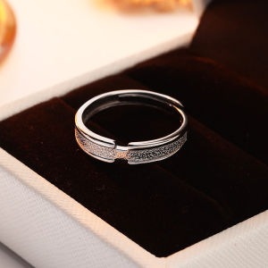 Wedding Ring Artificial Moissanite Diamond Ring One Pair of Lovers Big Diamond Wedding Ring for Men and Women Fake Couple Rings Adjustable Ceremony