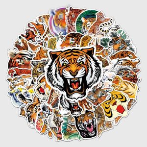 Dép Chống Thấm Nước Tranh Dán Trang Trí Hình Con Hổ Vẽ Tay Graffiti Dán Vỏ Skateboard Túi Hành Lý Dán Nhãn Dán