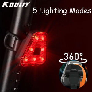 Ultralight LED Bike Warning Rear Light Rechargeable MTB Cycling Tail Light Waterproof Night Riding Safety Warning Taillights