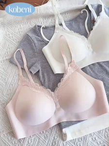 KOBENI Cloud Zero Touch เจลลี่บรา บราไร้ขอบ Seamless Bra เก็บทรงดี ใส่สบาย เนื้อผ้านิ่ม ดีไซน์ลูกไม้แสนโรแมนติก