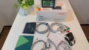Yonker Medical E5 multi-parameter patient monitor TFT 5 Inch Digital screen 825g portable patient monitor SPO2&NIBP&PR&TEMP&ECG