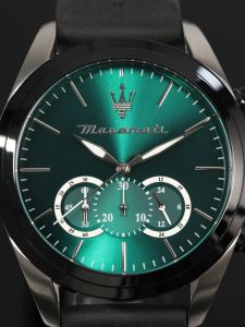 【2 Years Warranty】Maserati Traguardo 45mm Mens Chronograph Quartz นาฬิกาข้อมือแฟชั่น R8871612043