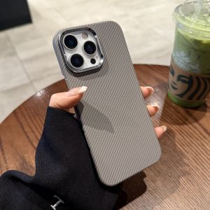 CHUANGYIWEI | Vỏ Sạc Từ Titanium Xám Sợi Carbon cho iPhone
