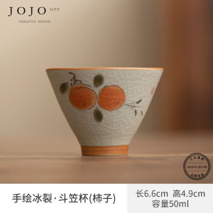 Hand-Painted Ceramic Tea Cup Bowl Side-Handle Pot Cover Bowl Grass Flowers Design Traditional Chinese Tea Set by Purple Spring Ravine