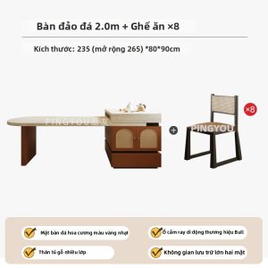 PINYOU | Bàn Bếp Điều Chỉnh Được Mặt Đá