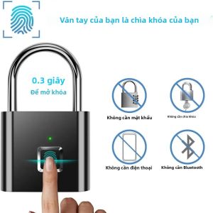 Sinh Trắc Học Khóa Cửa Móc Khóa Vân Tay Móc Khóa Bảo Mật Vân Tay Điện Hành Lý Ốp Lưng Móc Khóa Thông Minh Khóa Cài Gắn Cửa Chống Trộm