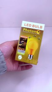 Led Yellow Bug Light Bulbs Bulb E27 Physical Mosquito Repellent Lamps Flies Orange Shell 110v/220v 9w Mosquito Repellent Lighting Dualpurpose Globe For Domestic Bedroom Farm Garden