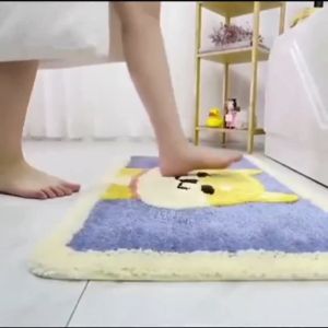 WORTHBUY『จัดส่งฟรี』เสื่อปูพื้นกำมะหยี่ลายปะการัง พรมเช็ดเท้า ครัว แผ่นกันน้ำ พรม ห้องน้ำ แผ่นรองเท้า ห้องน้ำ ห้องนอน พรมน้ำ kitchen Waterproof pad carpet bathroom Foot pad WC bedroom Bath mat Door mat