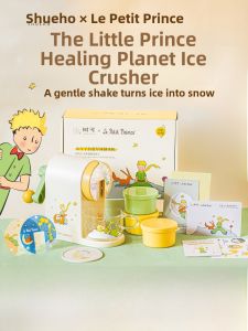 Manual Hand Crank Ice Shaver Machine Home Use Small Snow Cone Maker Birthday Gift for Girls Sand Ice Crusher Kitchen Tool