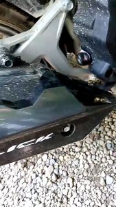 Honda Click V2 150i/125i Heat Guard/ Muffler protector/ Double Color New Muffler Cover