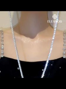 Dây chuyền nữ Eleanor Accessories vòng cổ choker đính đá sang chảnh phụ kiện trang sức 7226
