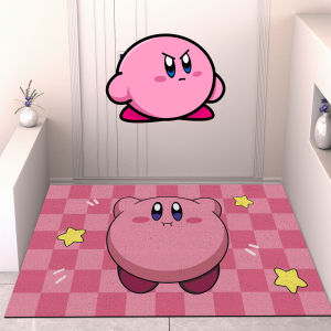 Thảm Lông Tròn Họa Tiết Hoạt Hình Dễ Lau Chùi Chống Trượt Thảm Cửa Phòng Khách Thảm Trải Sàn Trong Nhà Chất Liệu Sợi Polyester