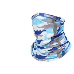 Sun Protection Face Mask Full Face and Neck Coverage Breathable Quick Dry with Reflective Strips for Summer Outdoor Cycling