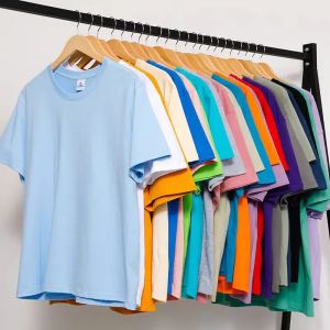 Bandai | Summer Children T-shirts Solid Color Cotton Tees for Kids New Fashion Boys Girls Short Sleeve Top 2-14T Clothes Healthy T-shirts