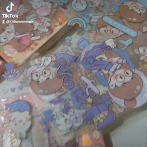 Stiker Aesthetic Anak & Stiker Waterproof Botol Minum Tumblr Kartun DIY 10Pcs