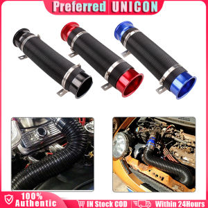 Universal 76mm Car Flexible Air Intake Pipe Tube Inlet Hose with ConnectorBracket Modified Parts