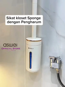 ASWEI A128MTS Disposable Toilet Brush  - Sikat toilet silicon flexible sikat WC Pembersih kamar mandi