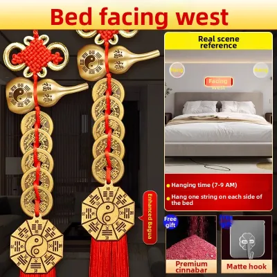 WANSHIXIANG | Feng Shui Five Emperor Coins Gourd Hanging Ornament
