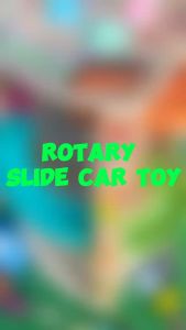 Hntob Wooden Multifunction Rotary Slide Slot Car Set Montessori Toy Educational Toys