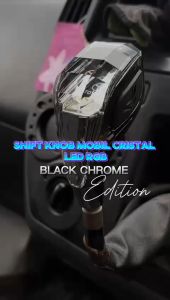 Shift Knob Mobil Kristal LED RGB 3 Sisi Tuas Persneling Mobil Premium Universal