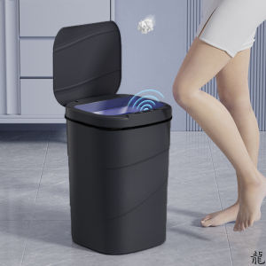 Smart Sensor Touchless Automatic Closing Trash Can Battery Powered for  Bathroom House Office