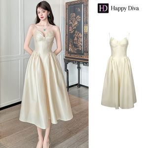 Happy Diva 2025 Womens Summer Dresses Long Slip Dresses Casual Dresses Wedding Formal Party Dresses Birthday Party Evening Dresses (Black/Apricot/Brown) 9759