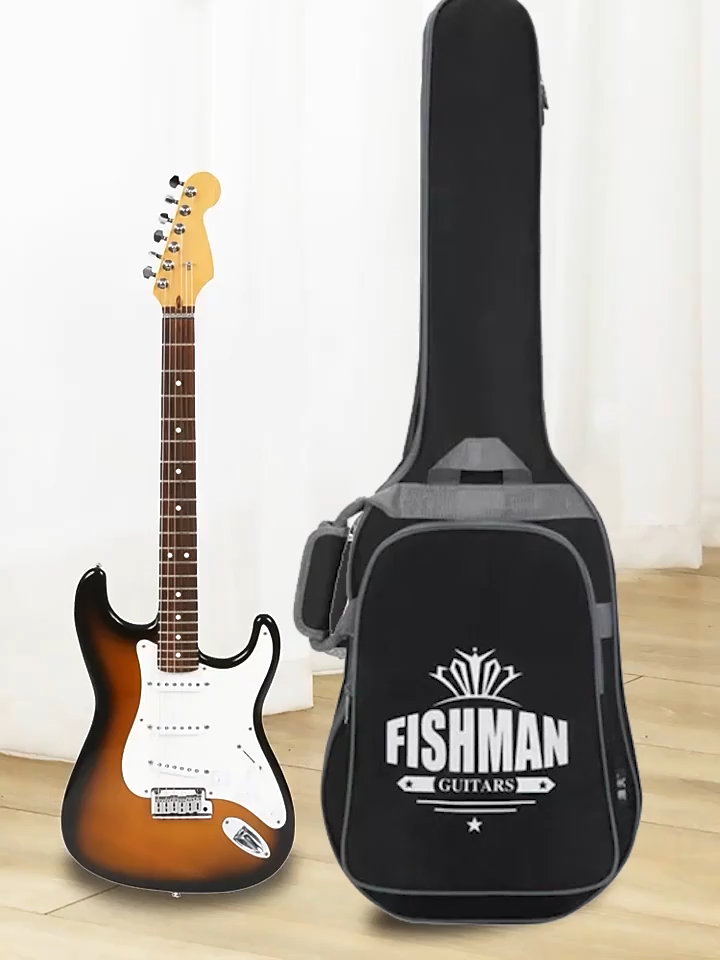 KAWES 39 inci tas gitar listrik tahan air dengan kantong gitar manggung instrumen musik instrumen aksesori