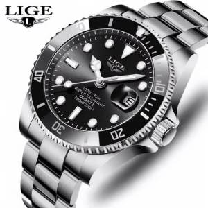 LIGE | Đồng Hồ Thông Minh Cao Cấp LIGE Dành Cho Nam Chống Nước Thể Thao Kỹ Thuật Số Gọi Điện Trả Lời Cuộc Gọi Theo Dõi Sức Khỏe Giám Sát Giấc Ngủ Dây Đeo Thông Minh