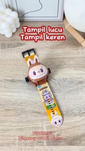 Jam Tangan Anak Digital Jumbo Motif Labubu Jam Tangan 24 Gambar Laser Proyektor